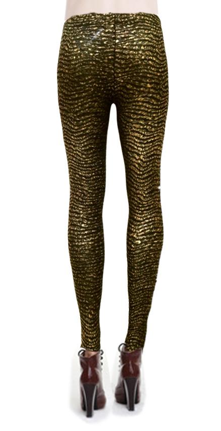 Fashion Cute Sexy Gold Printing Leggings 