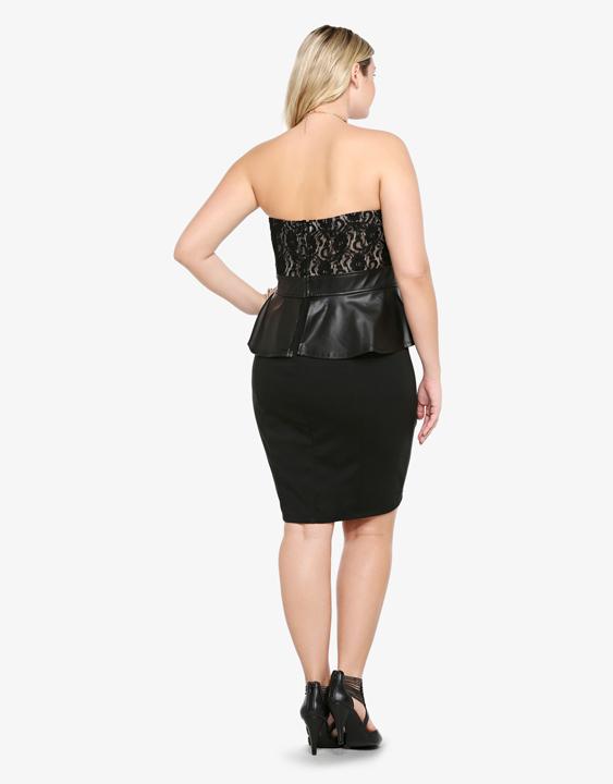 XXL-6XL Dress strapless Plus Size