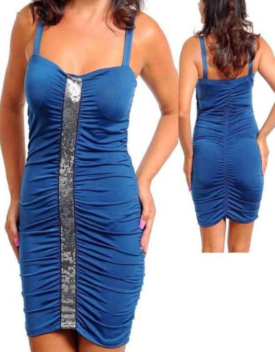 XXL-6XL Blue Plus Size  Dress