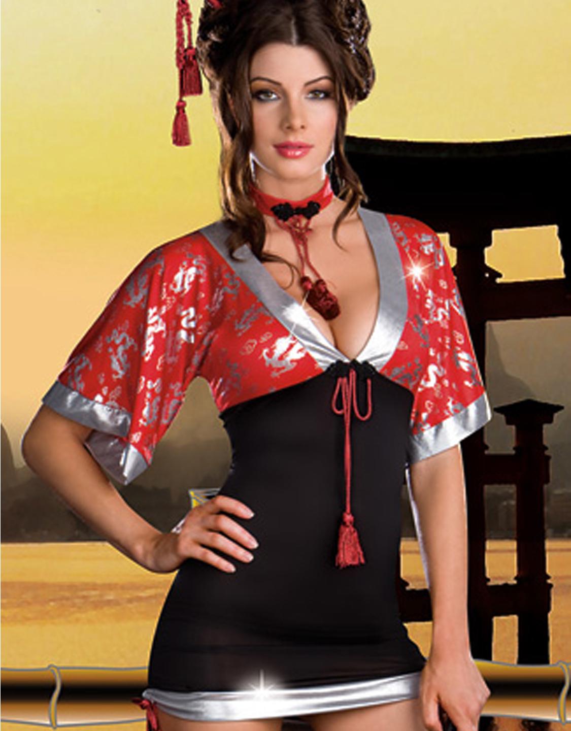 V-Neck Kimono Costume