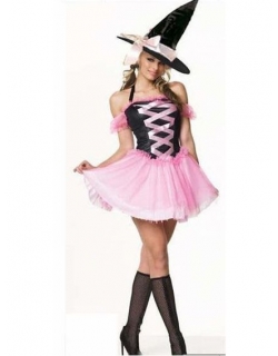 Sweet Pink Witch Costume