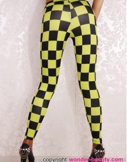 Racing Checkered Flag Leggings