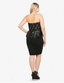 XXL-6XL Dress strapless Plus Size