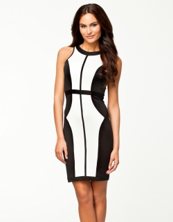 Black and White Dress with Unusual Details