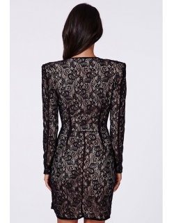 Black Eyelash Lace Wrap over Mini Dress