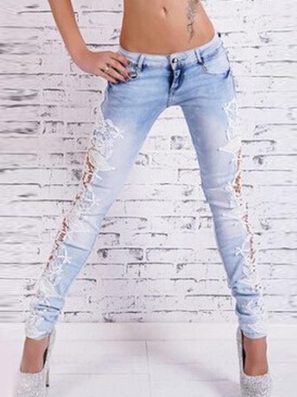 Fashion Hollow out Jeans