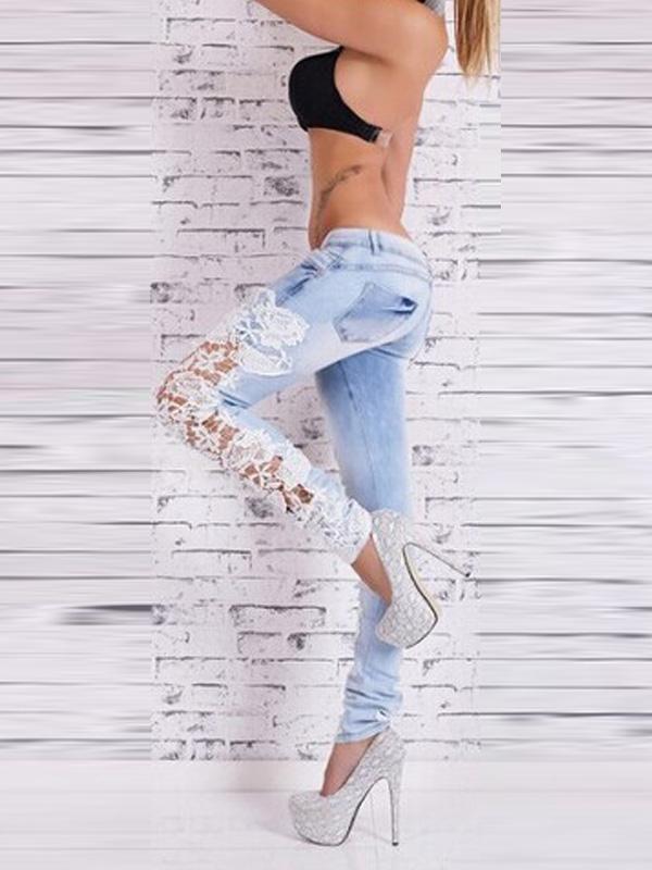 Fashion Hollow out Jeans