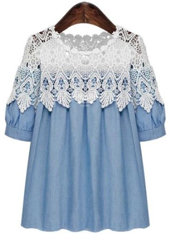 L-5XL Lace Casual Dress