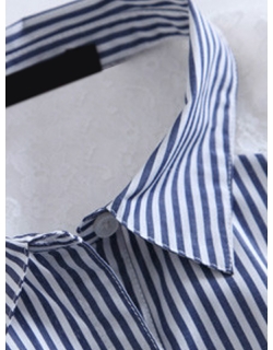 L-6XL Casual Stripe Tops