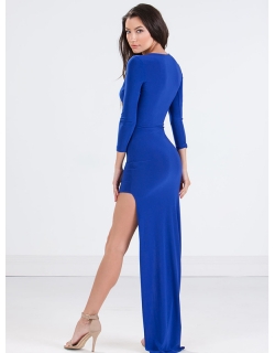 Blue Sexy Evening Dress