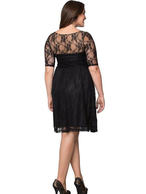 XXL 4XL Fashion Women Plus Size Lace Dress