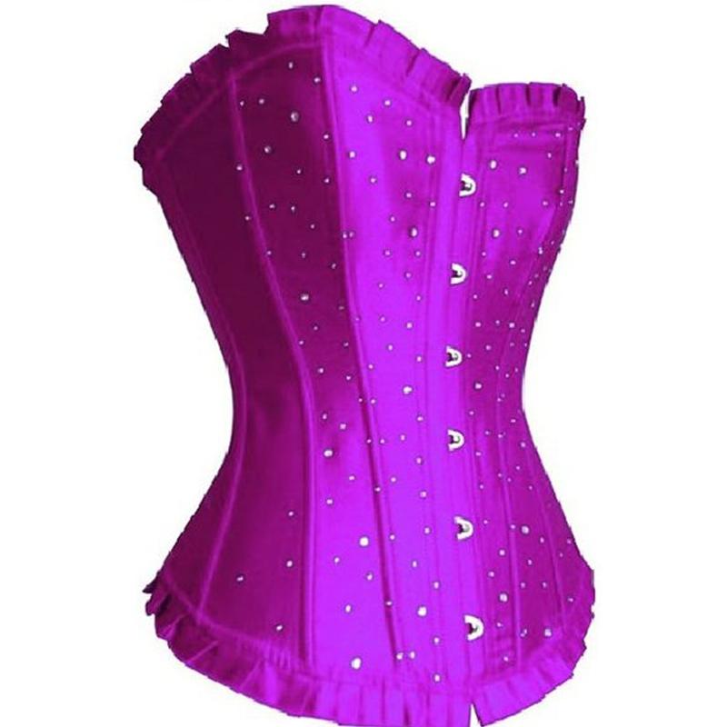 Rose Stain Overbust Corset Lace Up