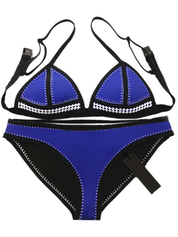 Blue Sexy Women Bikini Set