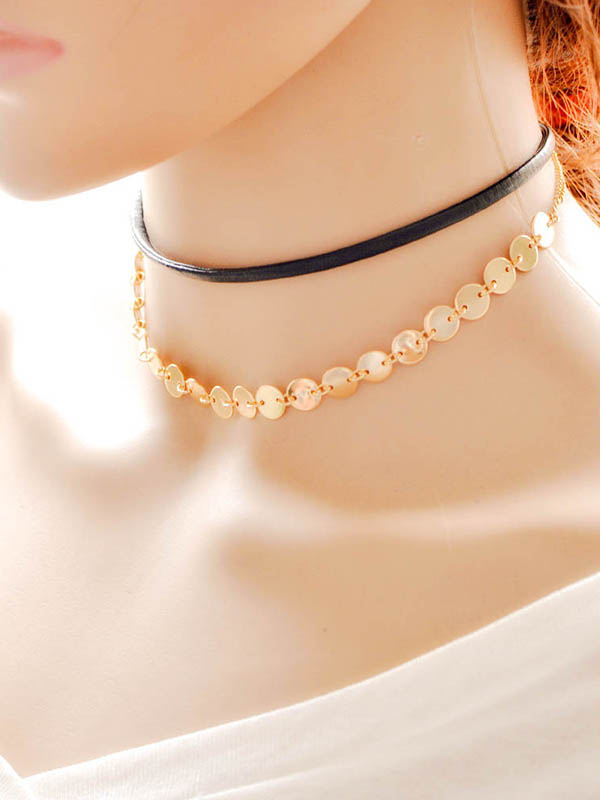 Fashion Double Layers Choker