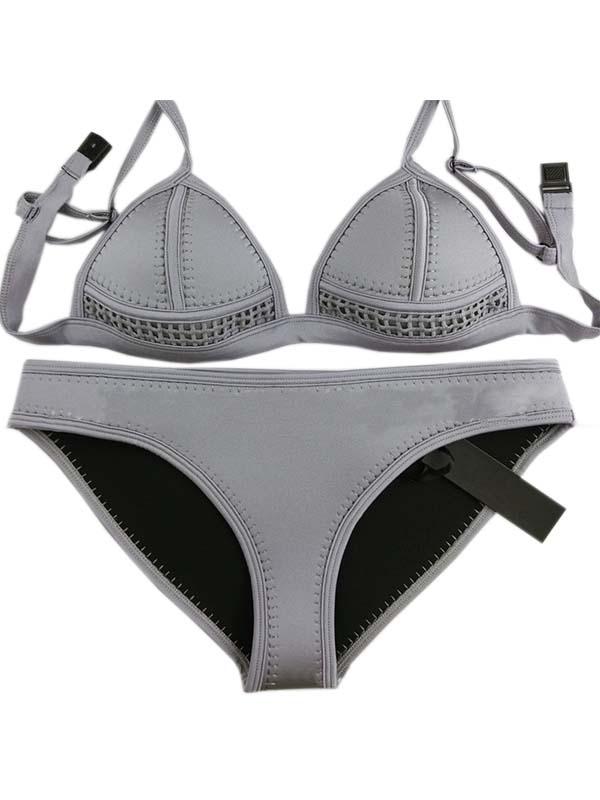 Gray Sexy Women Bikini Set
