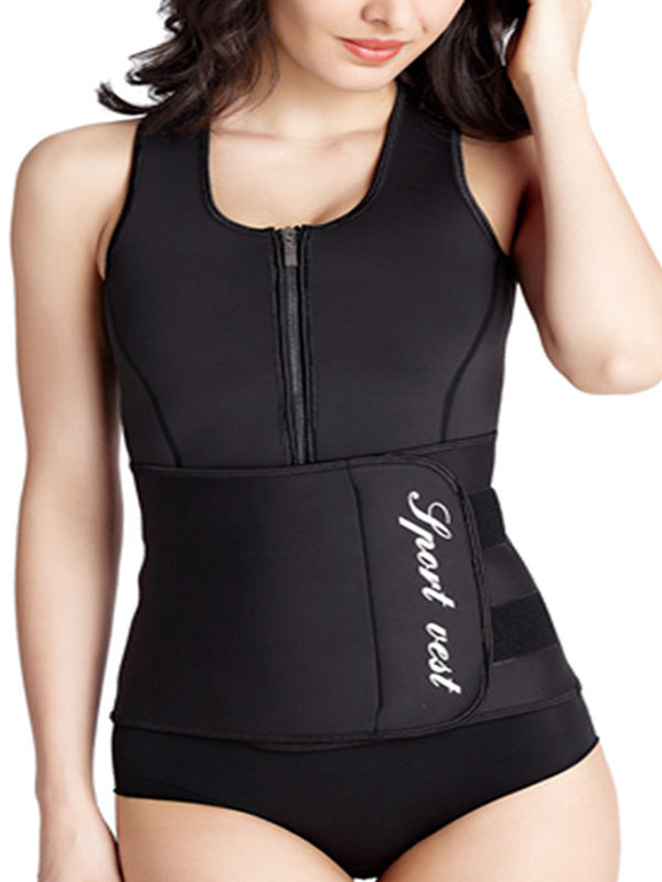 Hot Power Slim Belt Black Women Latex Corset