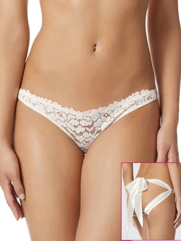 Sexy White Lace Panties With Bowwonder Beauty Lingerie Dress Fashion Store 