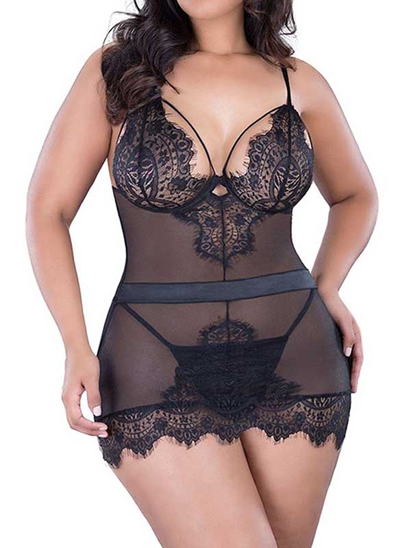 Women Sexy Transparent Lace Lingerie