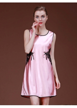 Charming Stain Night Dress Pink