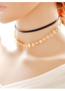 Fashion Double Layers Choker