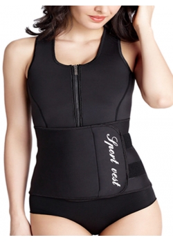 Hot Power Slim Belt Black Women Latex Corset