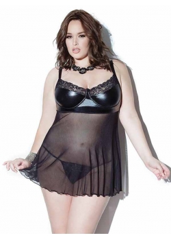 M XL 3XL 5XL Sexy Women Black Exotic Lingerie