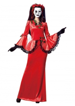 Sexy Red Ghost Bride Fancy Dress