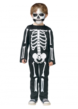 Skeleton Skin Suit Bones Halloween Costume Kids