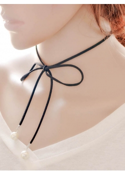 Women Fashion Black Necklace