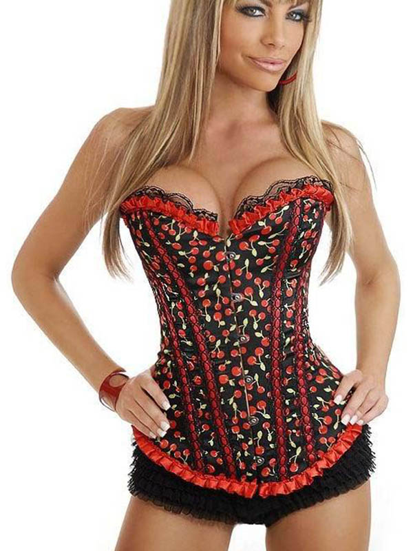 Sexy Overbust Corset With Lace