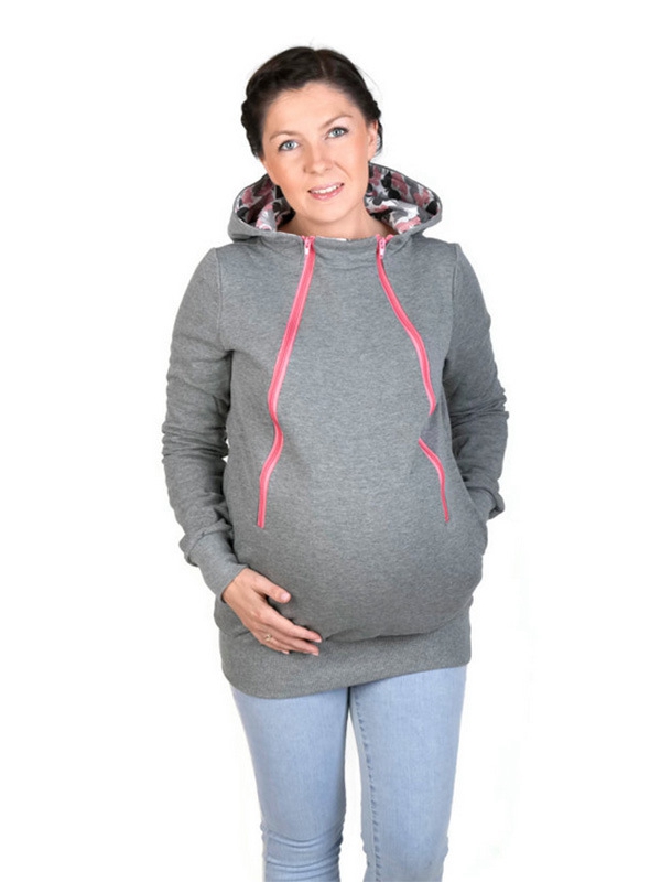 Unique Multifunctional Baby Carrier Grey Winter Hoodies