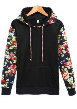 Black Fashion Women Hoodies Sweatshirts