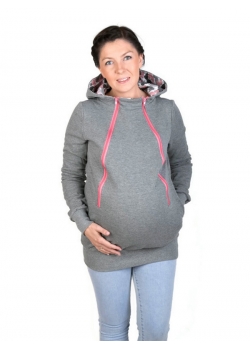 Unique Multifunctional Baby Carrier Grey Winter Hoodies