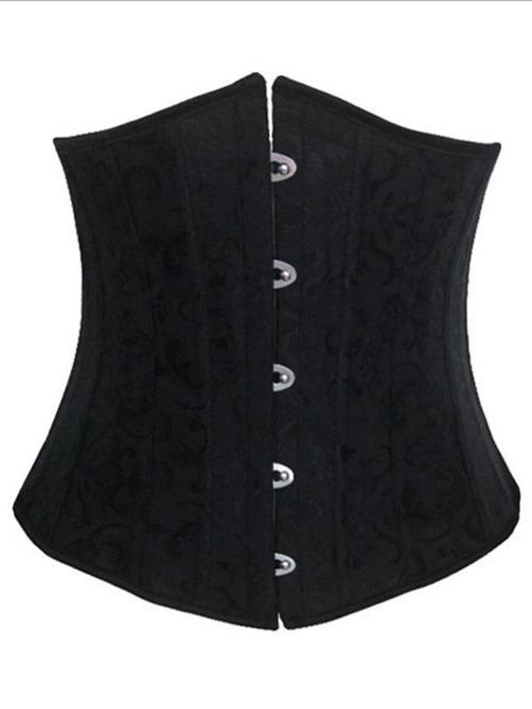 Black Jacquard Sexy Corset