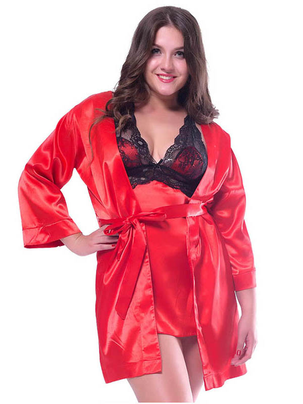 M XL-3XL Plus Size Lingerie Gown