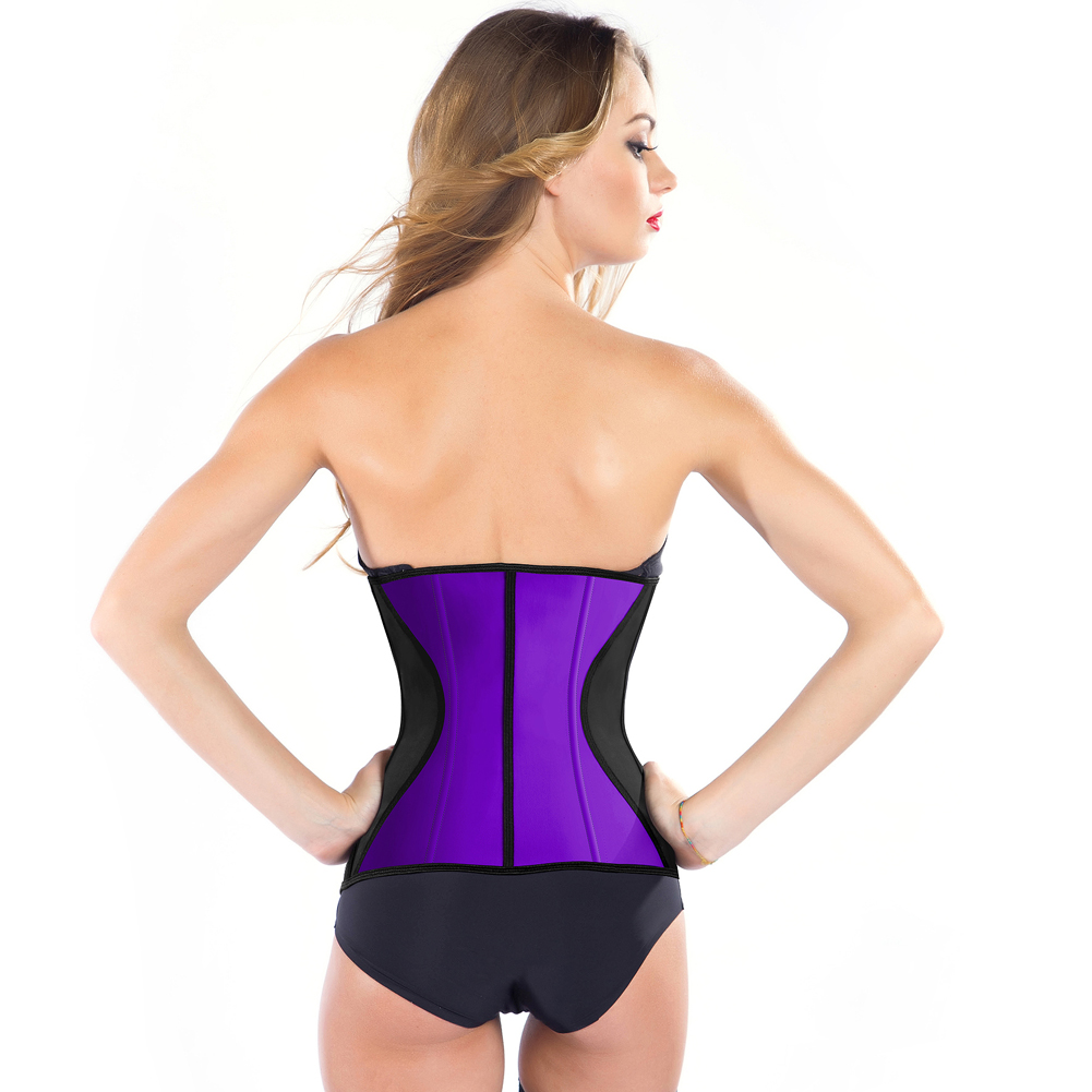 Purple Under Chest Woman Waist Corset