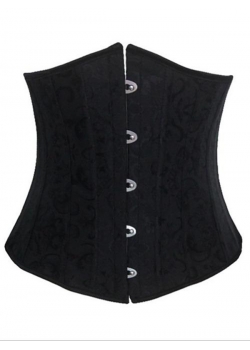 Black Jacquard Sexy Corset