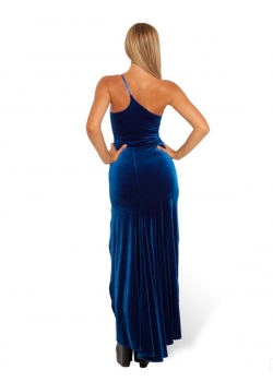 Blue Sexy Maxi Dress