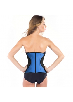 Blue Under Chest Woman Waist Corset