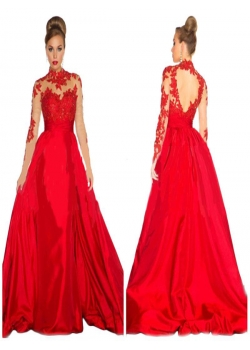 Fashion Red Wedding Evening Dresses