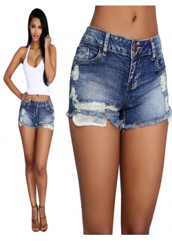 Light Wash Denim Shorts