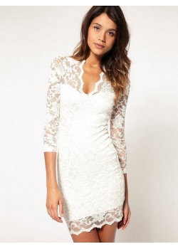 Sexy Elegant Lacey Fitted Dress
