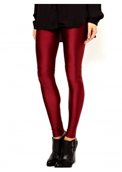 Wine Red Fashion Women Leggings