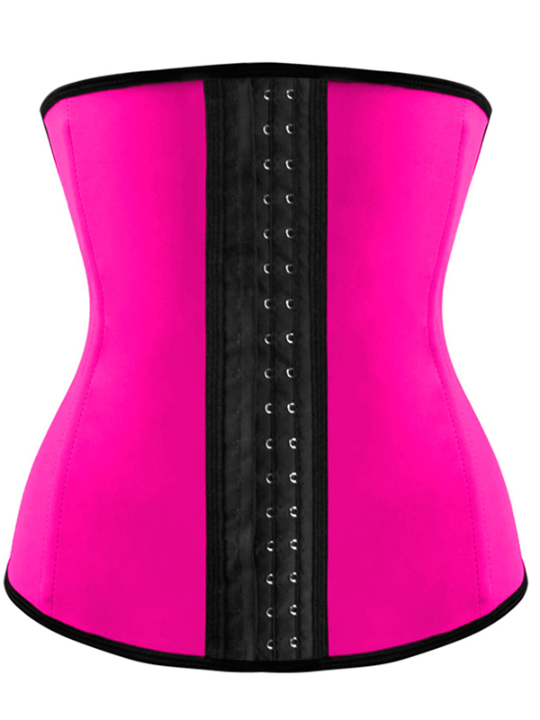 Latex Steel Boned Waist Cincher Corset