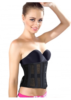 Black Sexy Woman Underbust Corset