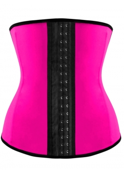 Latex Steel Boned Waist Cincher Corset