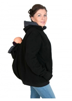 Modern Maternity Winter Coat Baby Sling Full Zip Up Hoodies