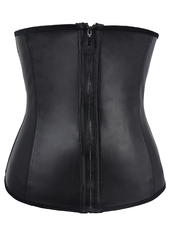 Black Fashion Zipper Underbust Corset