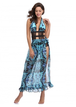 Sexy Backless Long Beach Dress