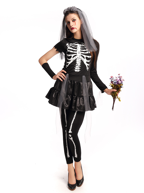 Women Black Bride Costume Dress Suit_Wonder Beauty lingerie dress